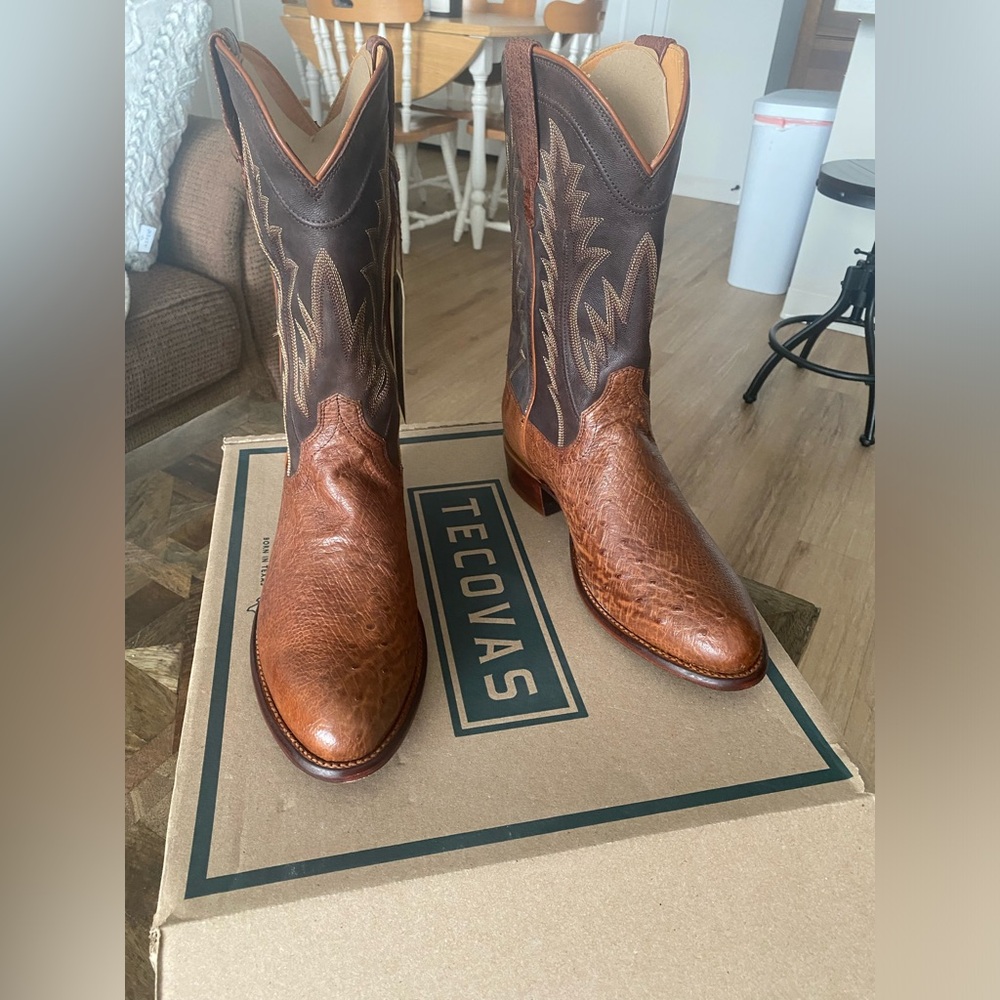 Tecova “The Weston” Ostrich Leather Boots